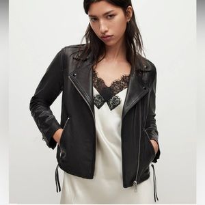 All Saints Dalby Leather Jacket